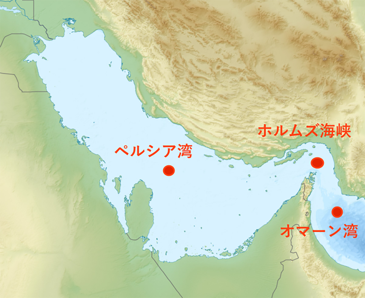 図)ホルムズ海峡