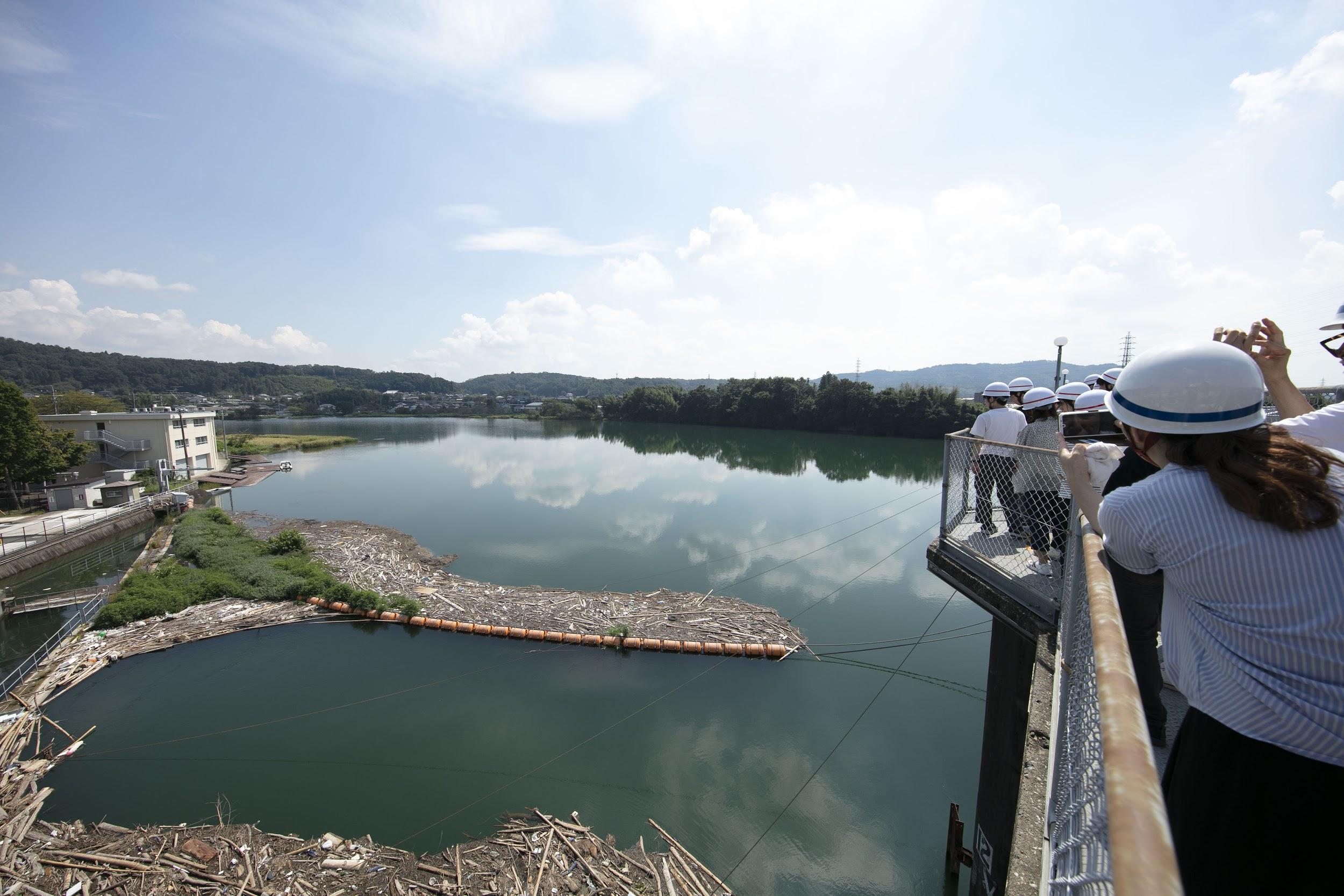 写真)川辺ダムの貯水池