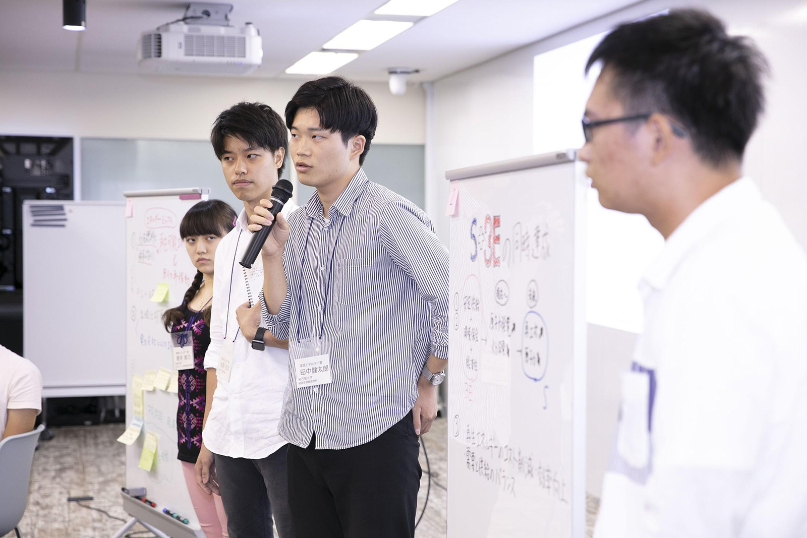 写真)2班発表の様子