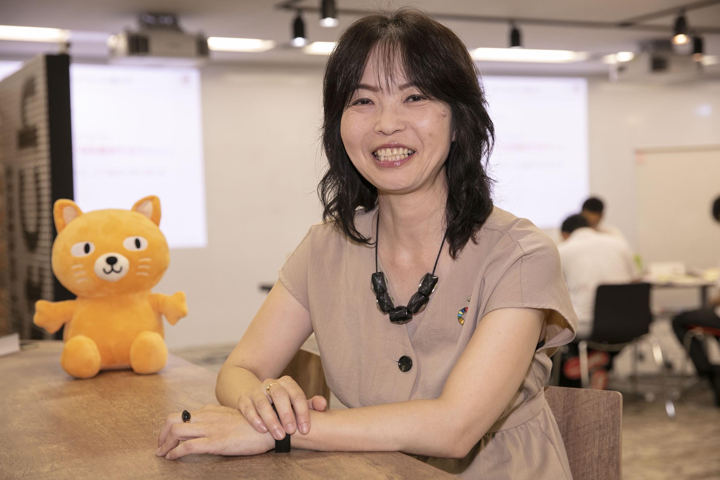 写真)中部電力環境・地域共生室の宮木歩美さん