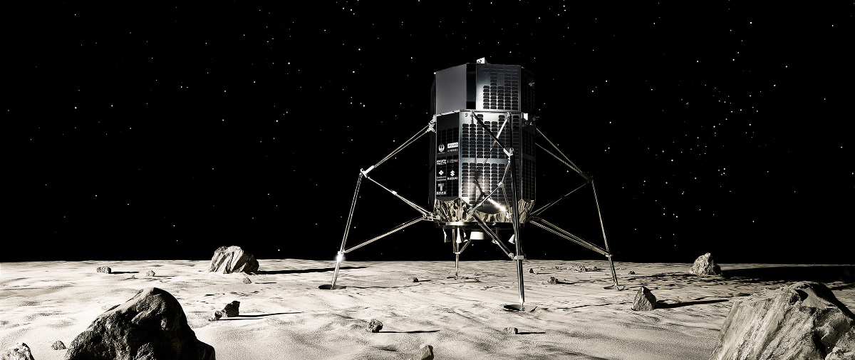 写真)ispaceのランダー
