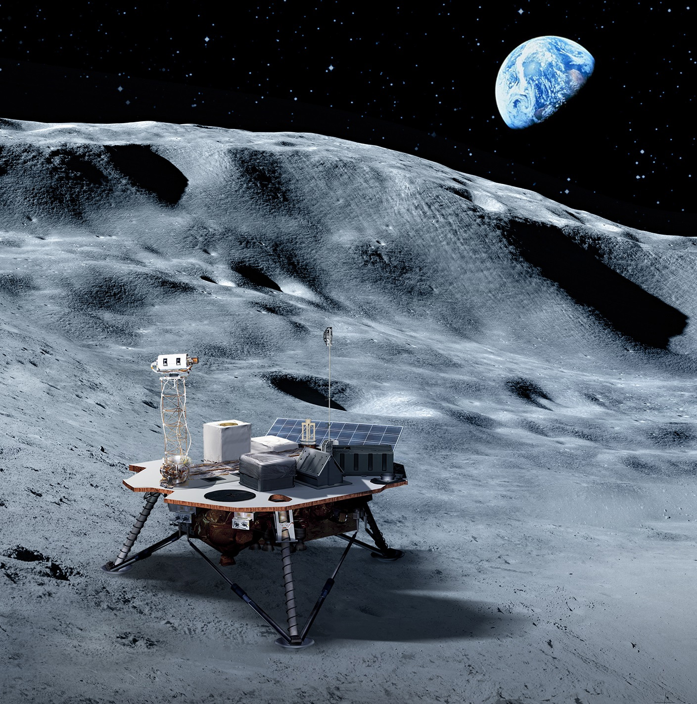 写真)NASAがCLPSについて公表した際の写真