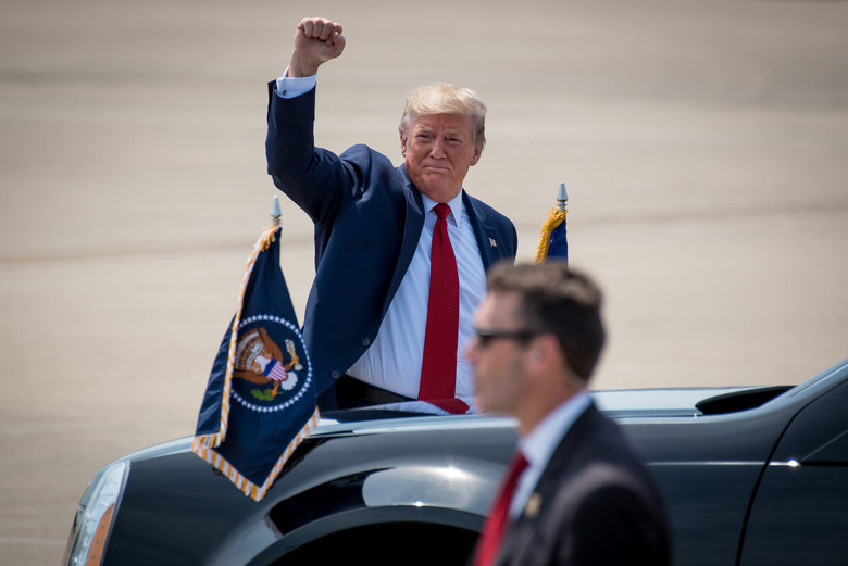 写真)トランプ大統領