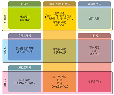 図)バイオマスの分類