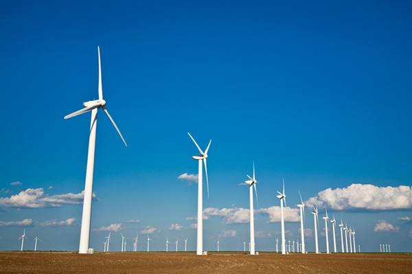 写真1:米の風力発電所