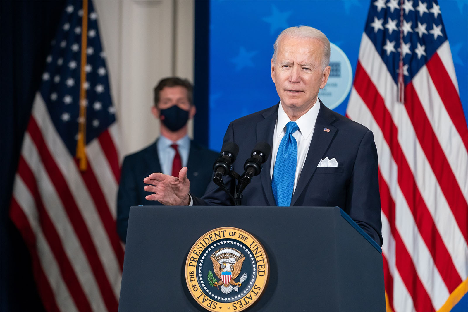 写真)バイデン大統領 2021年3月11日
