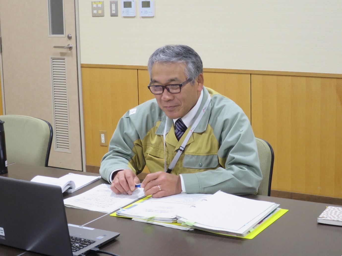 写真)中部電力株式会社 浜岡原子力総合事務所 浜岡地域事務所 総括・広報グループ 専門部長 榊原浩之氏