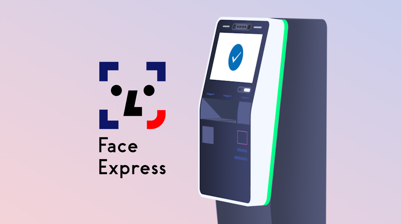 図)Face Express自動チェックイン機(イメージ)