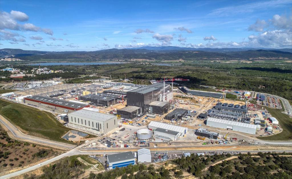 写真)ITER建設地の様子 フランス、サン・ポール・レ・デュランス(2021年5月6日)