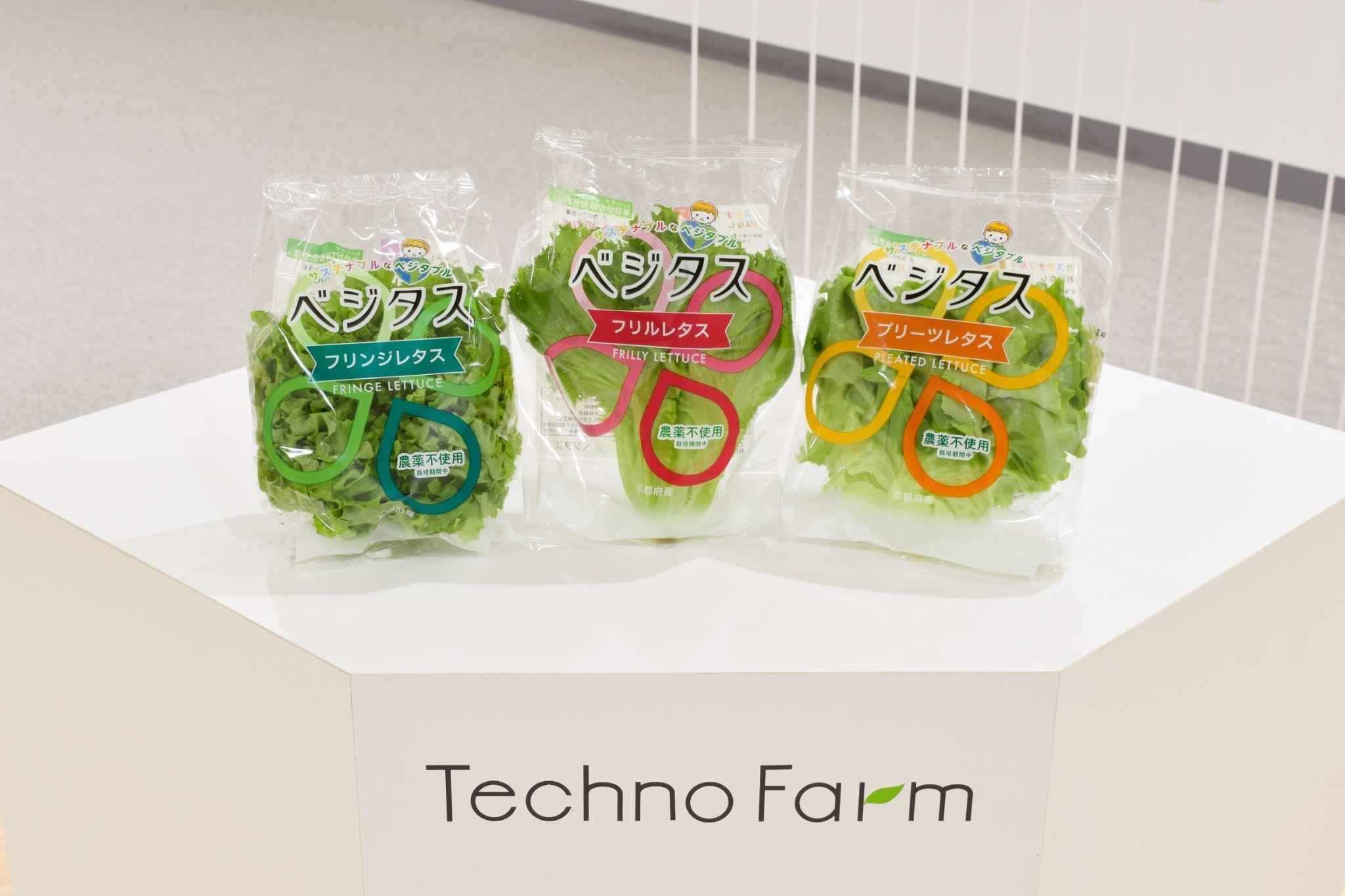 写真)株式会社スプレッドの植物工場野菜ブランド『ベジタス』