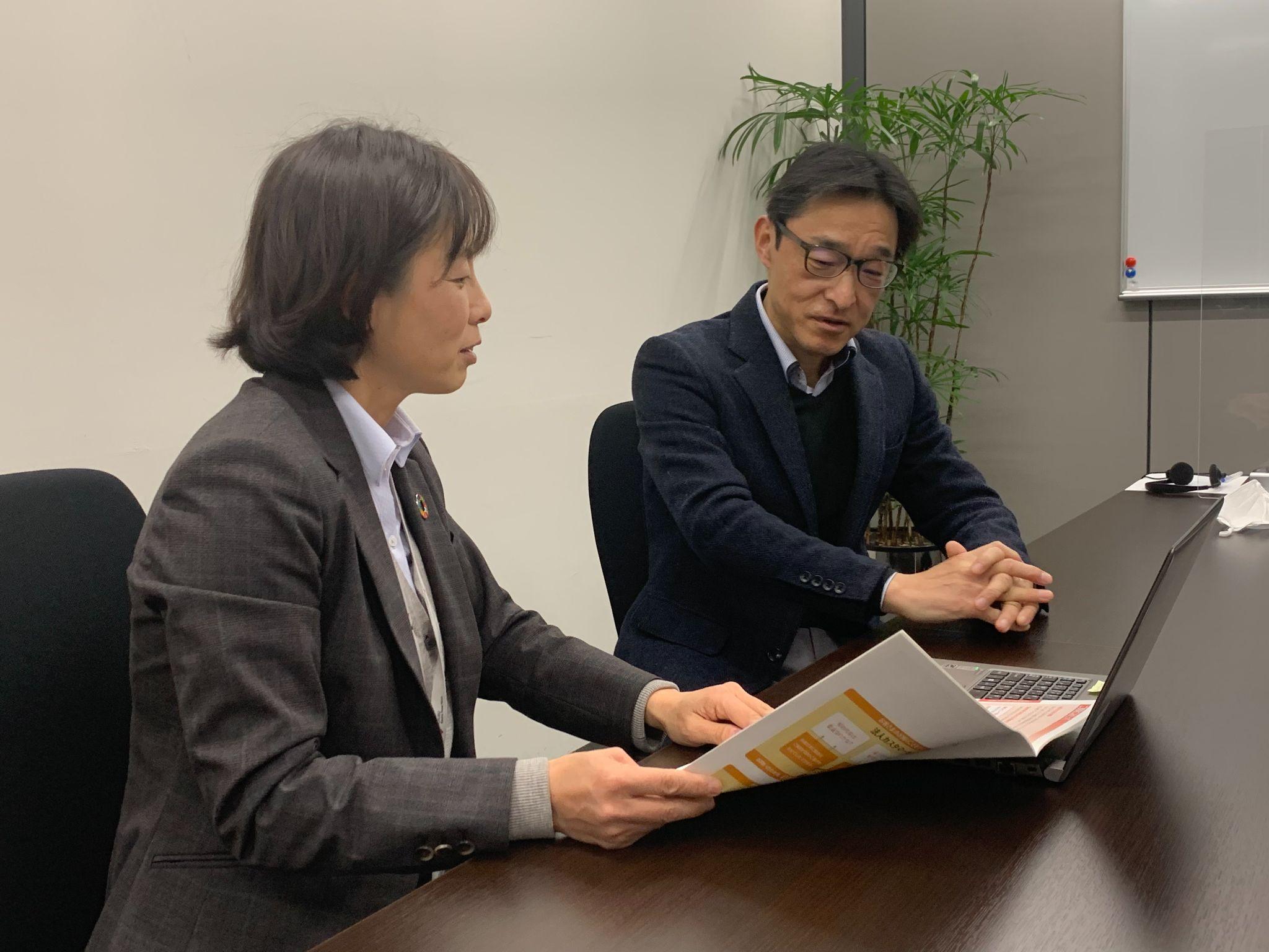 写真)中部電力ミライズ岡崎営業本部法人営業部販売課長藤井令子さん