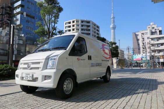 写真)SBSが導入するEVトラック