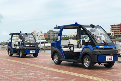 写真2:実証評価の車両(スマートEカート)