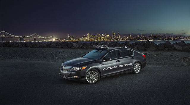 写真4:ホンダ全自動運転車Acura RLX
