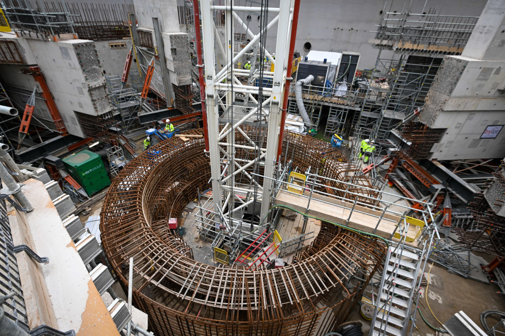 写真)英国で約20年ぶりに建設された原子力発電所、ヒンクリーポイントC 2022年5月5日 イギリス・ブリッジウォーター
