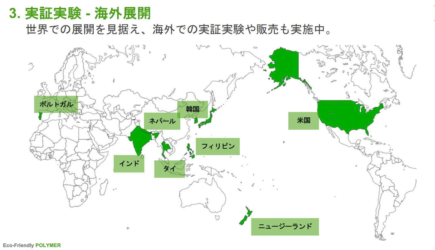 図)実証実験 ‐ 海外展開