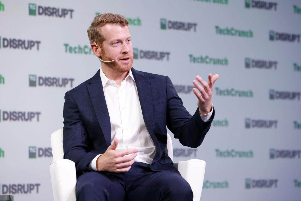 写真)TechCrunch Disrupt 2023で話すクルーズの創業者兼CEO カイル・ボークト氏 2023年9月20日にカリフォルニア州サンフランシスコ