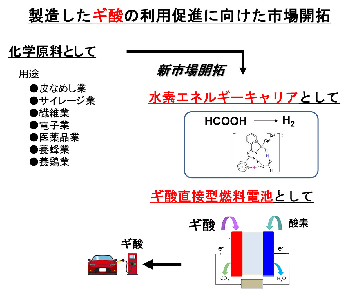 図)ギ酸の新規市場開拓について