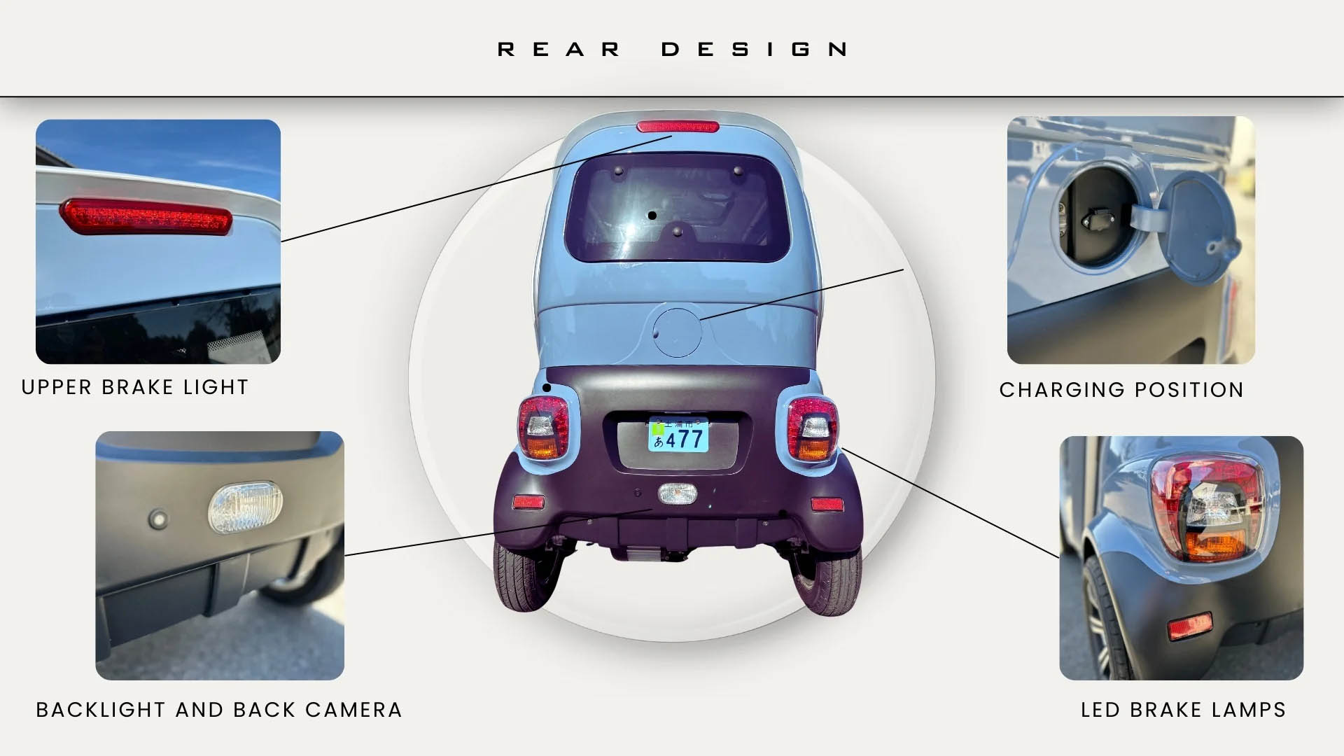 写真)「EV-eCo」のリア