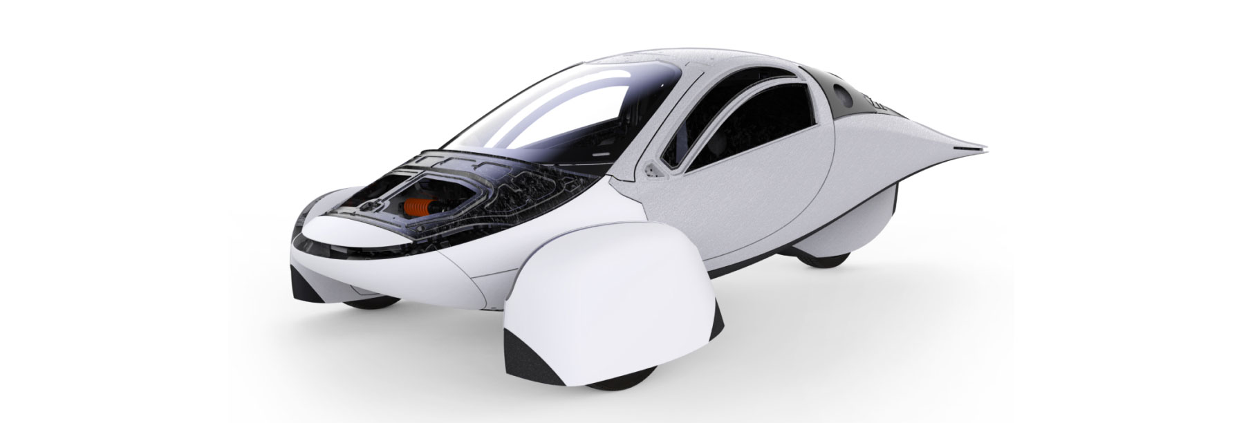 写真)Aptera Solar EVのボディ