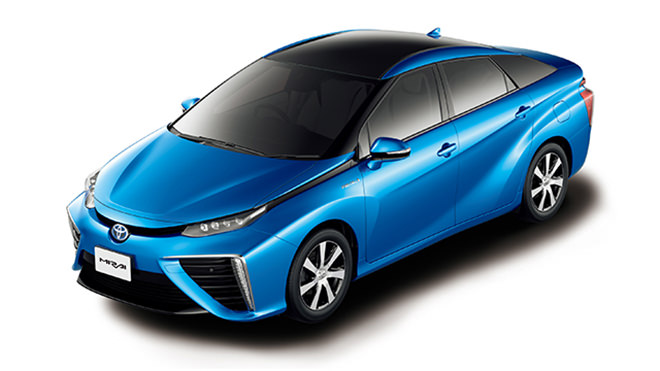 写真)トヨタ自動車の燃料電池自動車 MIRAI