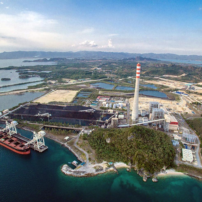 写真)パグビラオ石炭火力発電所